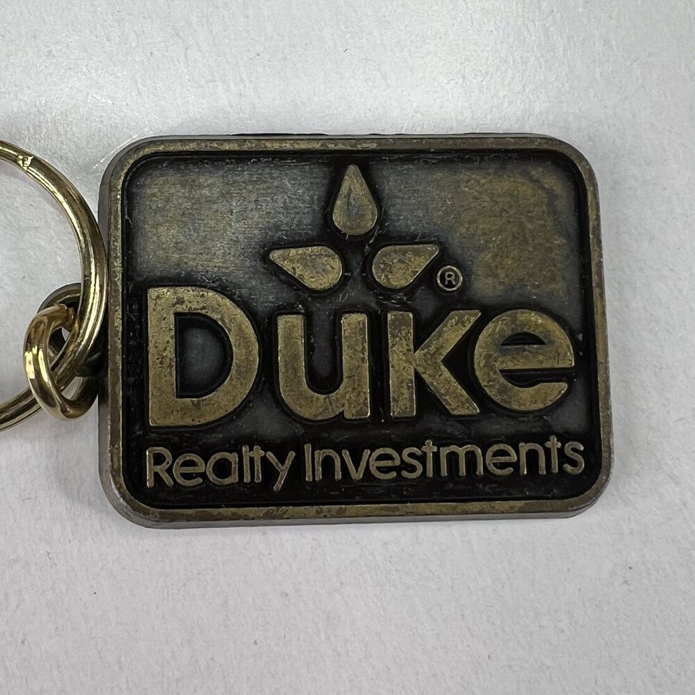 Duke Realty Investments Vintage Keychain Keyring 2"